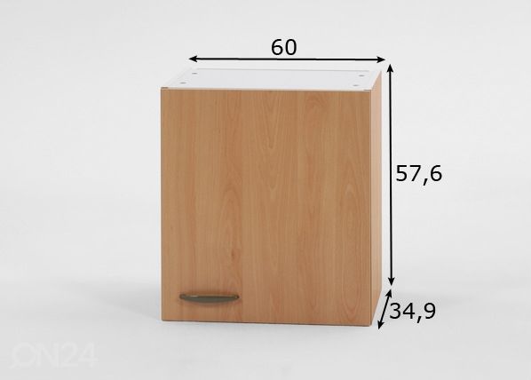 Keittiön yläkaappi Klassik 60 cm mitat