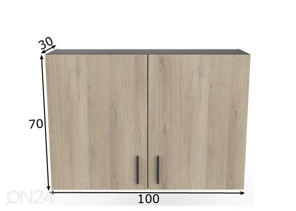 Keittiön yläkaappi Origan 100 cm mitat