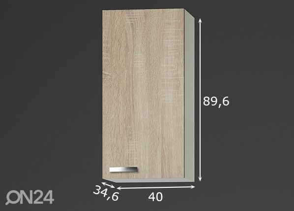 Keittiön yläkaappi Padua 40 cm mitat