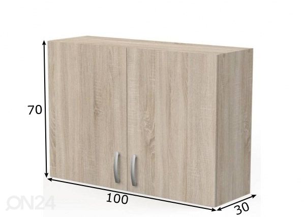Keittiön yläkaappi Paprika 100 cm mitat