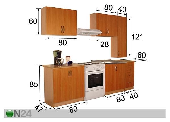 Keittiöryhmä HELENA 1 MINI mitat