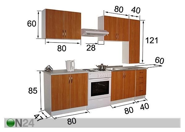 Keittiöryhmä HENRY 1 MINI mitat