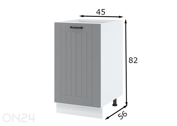 Keittiösarekkeen alakaappi, 45 cm mitat