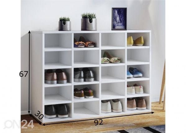 Kenkähylly Hinsol L 92 cm mitat