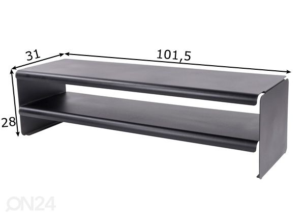 Kenkähylly Onpa 101,5 cm mitat