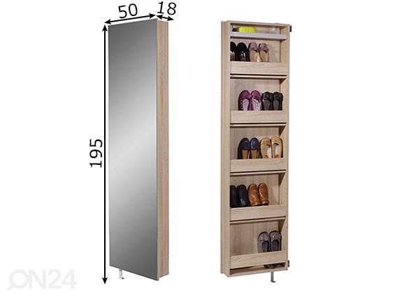 Kenkäkaappi 1189 mitat