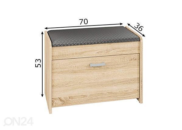 Kenkäkaappi mitat