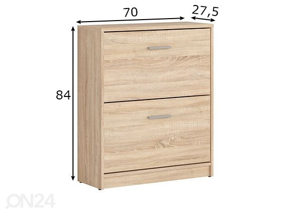 Kenkäkaappi mitat
