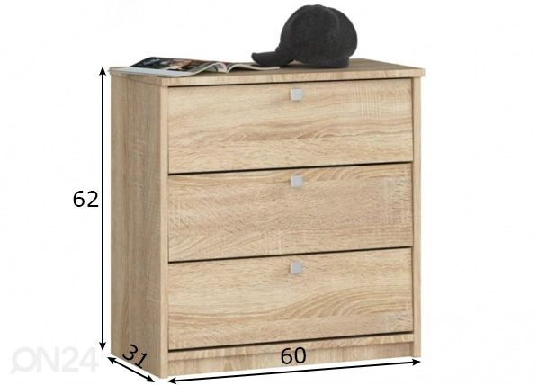 Kenkäkaappi mitat
