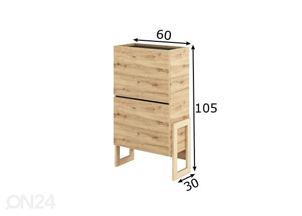 Kenkäkaappi 60 cm