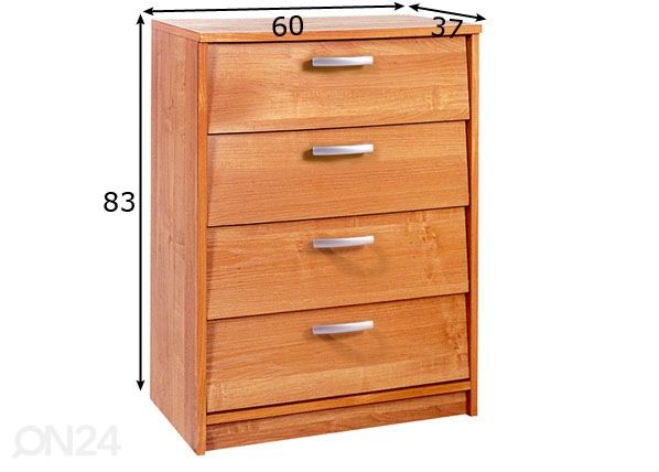 Kenkäkaappi 60 cm mitat