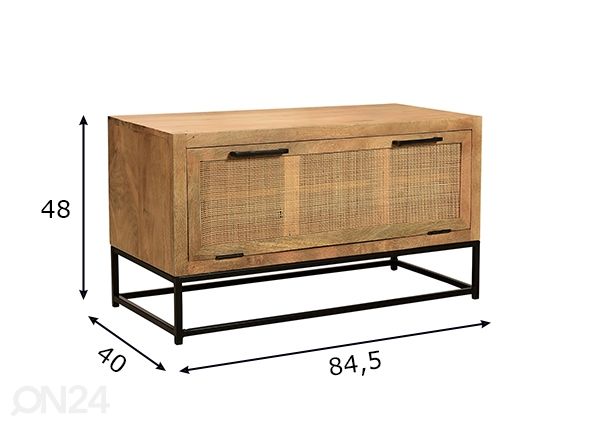 Kenkäkaappi Cane mitat
