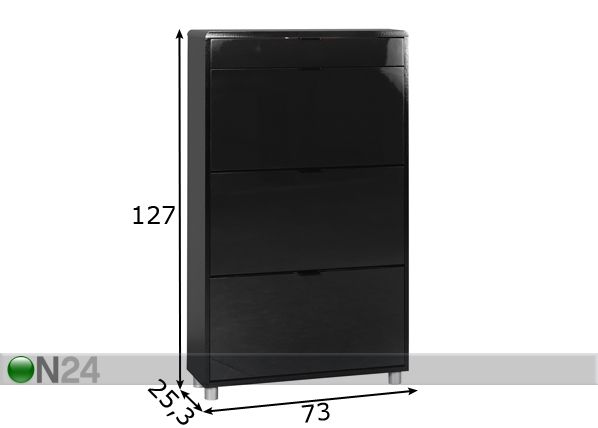 Kenkäkaappi EASY LIVING mitat