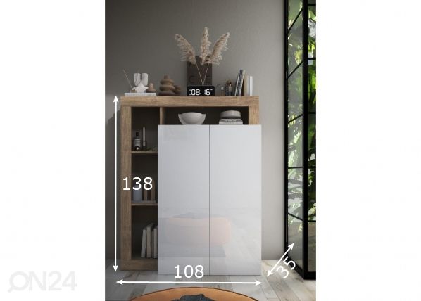 Kenkäkaappi Hamburg 108 cm mitat