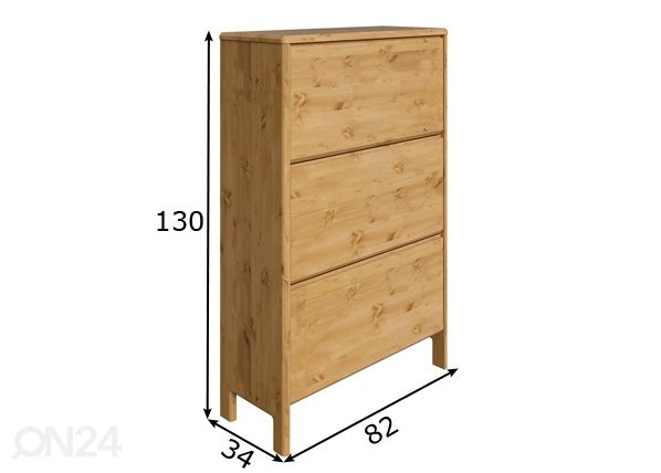 Kenkäkaappi Liva mitat