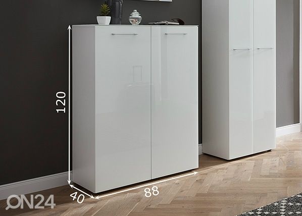 Kenkäkaappi Scalea mitat