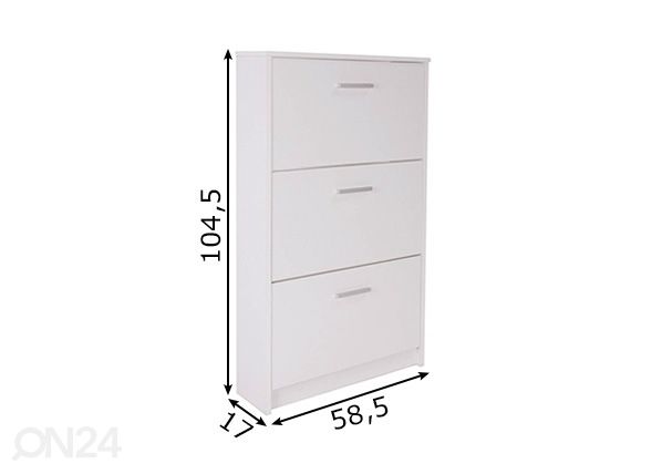 Kenkäkaappi Step mitat