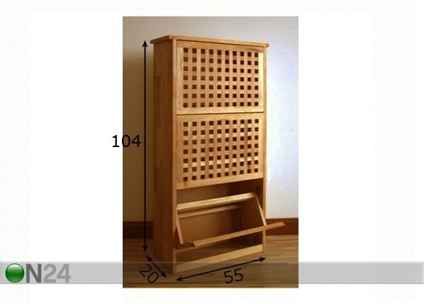Kenkäkaappi WALNUT-78 mitat