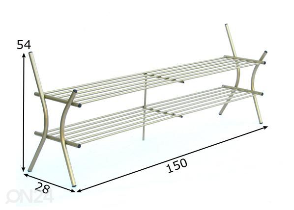 Kenkäteline mitat
