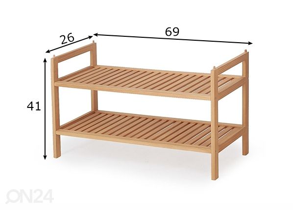 Kenkäteline mitat