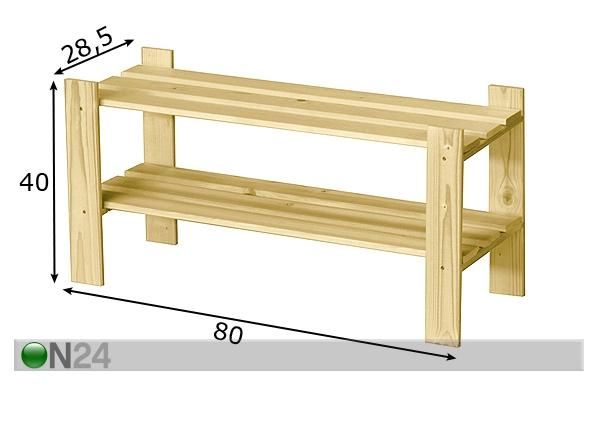 Kenkäteline BASIC mitat