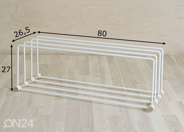 Kenkäteline Ilma 80 cm mitat