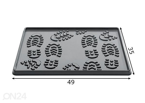 Kenkien kuivausalusta Boot tray 49x35 cm mitat