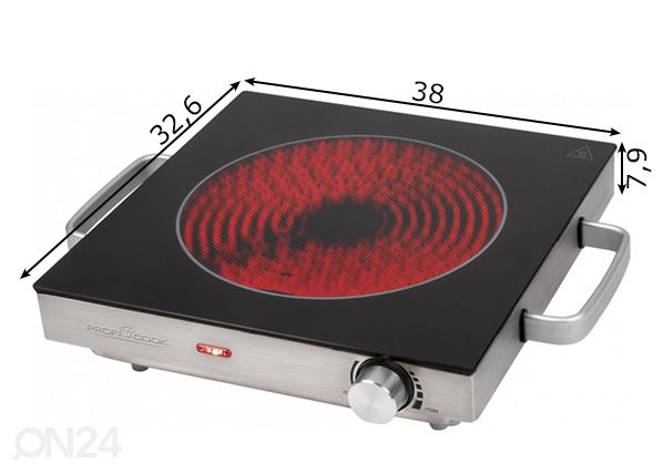 Keraaminen pöytäliesi ProfiCook mitat