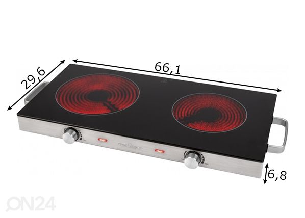 Keraaminen pöytäliesi ProfiCook PCDKP1211 mitat