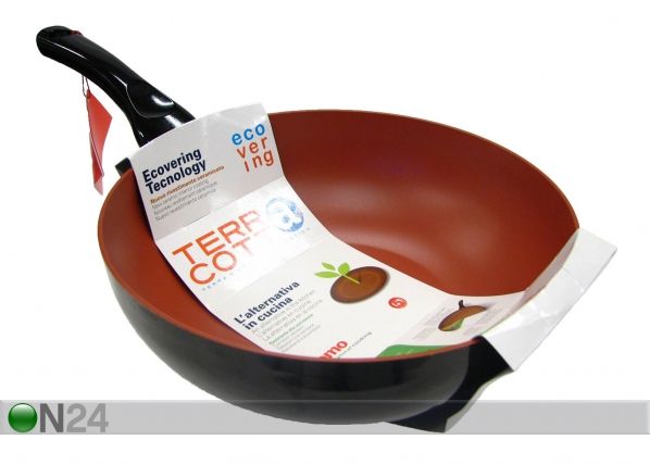 Keraaminen WOK-PANNU TERRACOTA 28 cm