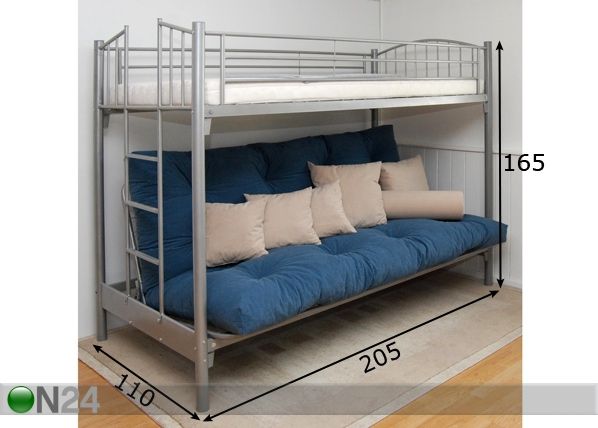 Kerrossänky 90x200 cm ja 140x200 cm mitat