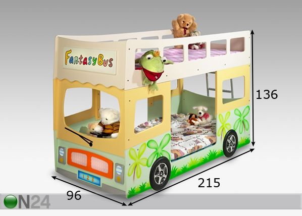 Kerrossänky FANTASY-BUS mitat