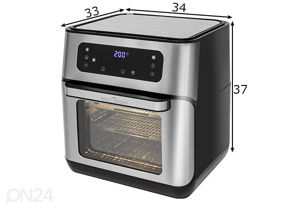 Kiertoilmakypsennin ProfiCook PCFR1200 mitat