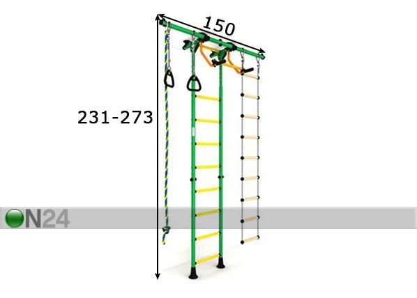 Kiipeilyteline CAROUSEL R55 mitat