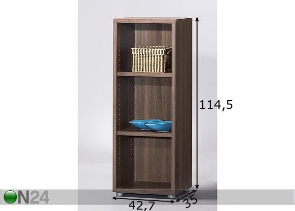 Kirjahylly BOCCA mitat