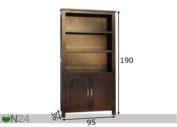 Kirjahylly NORDIC mitat
