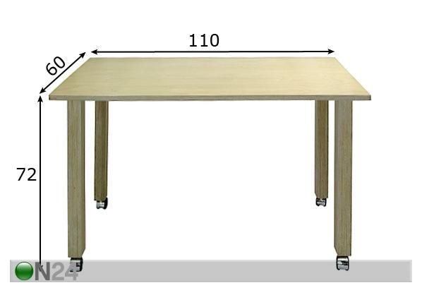 Kirjoituspöytä mitat