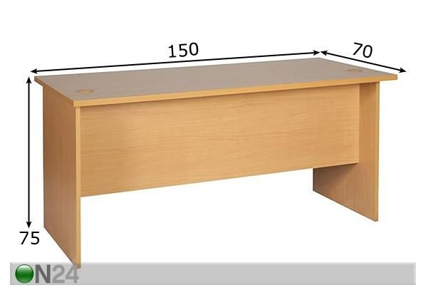 Kirjoituspöytä mitat