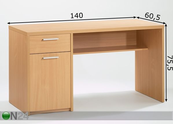 Kirjoituspöytä mitat