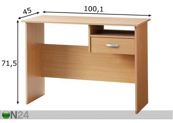 Kirjoituspöytä mitat