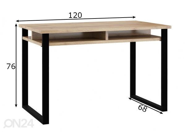 Kirjoituspöytä mitat