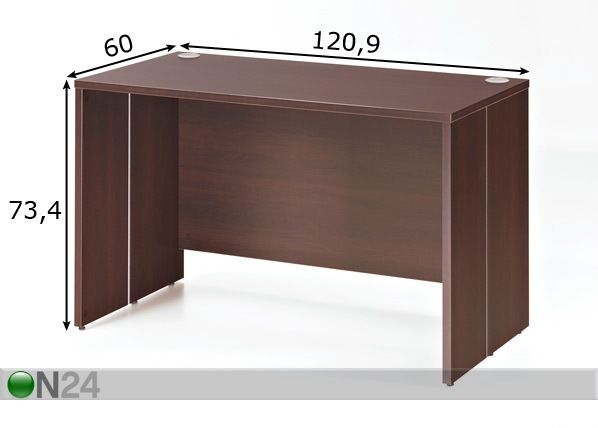 Kirjoituspöytä 600 PLUS mitat