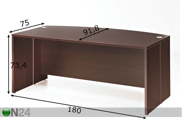 Kirjoituspöytä 600 PLUS mitat