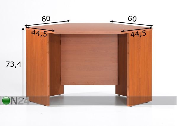 Kirjoituspöytä 600 PLUS mitat
