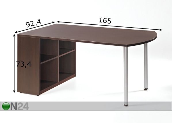 Kirjoituspöytä 600 PLUS mitat