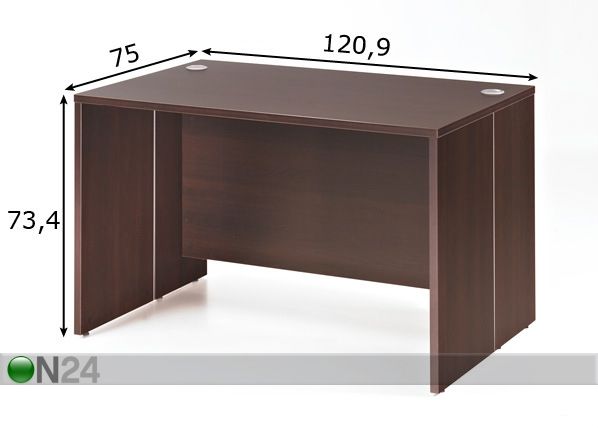 Kirjoituspöytä 6OFFICE mitat