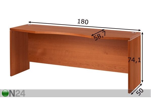 Kirjoituspöytä BOSTON mitat