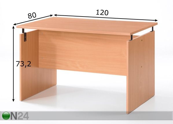 Kirjoituspöytä DUO mitat