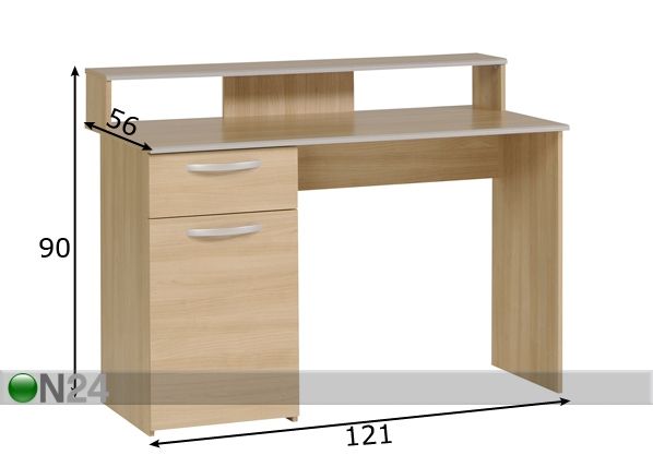 Kirjoituspöytä EVO mitat