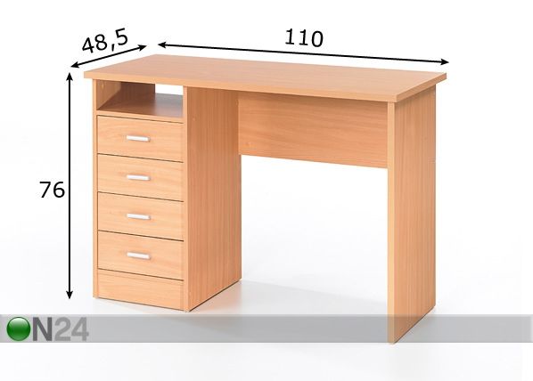 Kirjoituspöytä FUNCTION mitat